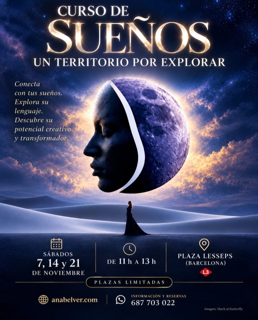 Curso de Sueños con Ana Belver 7 - 14 - 21 Noviembre 2026